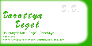 dorottya degel business card